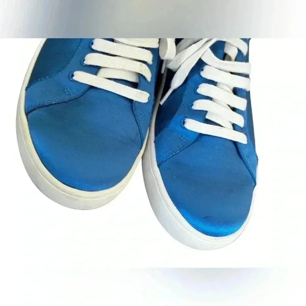 Saks Fifth Avenue Tia Satin Low Top Sneakers, size 9